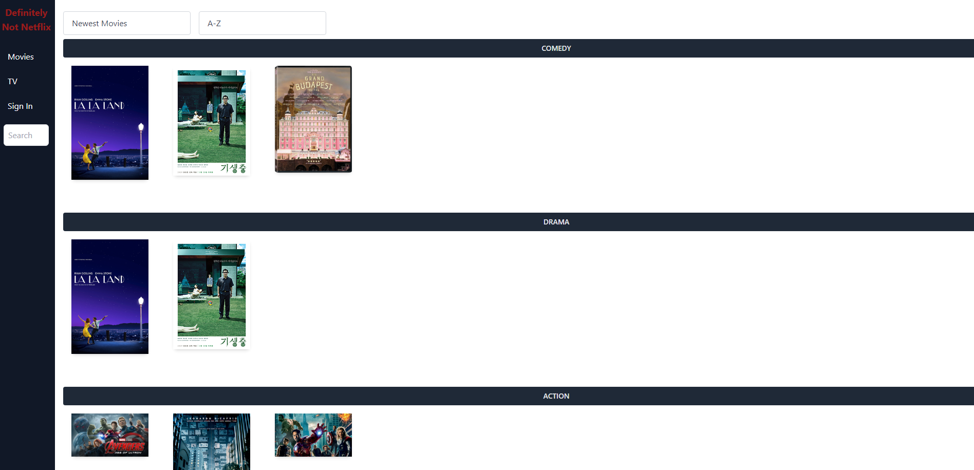 Not Netflix Movies